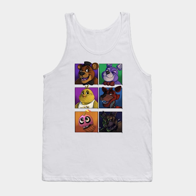 Pizza Time Crew Tank Top by AttractionsApparel